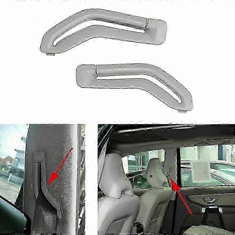 Pair seat belt selector door grey for Volvo V70 S60 S80 V70 XC90