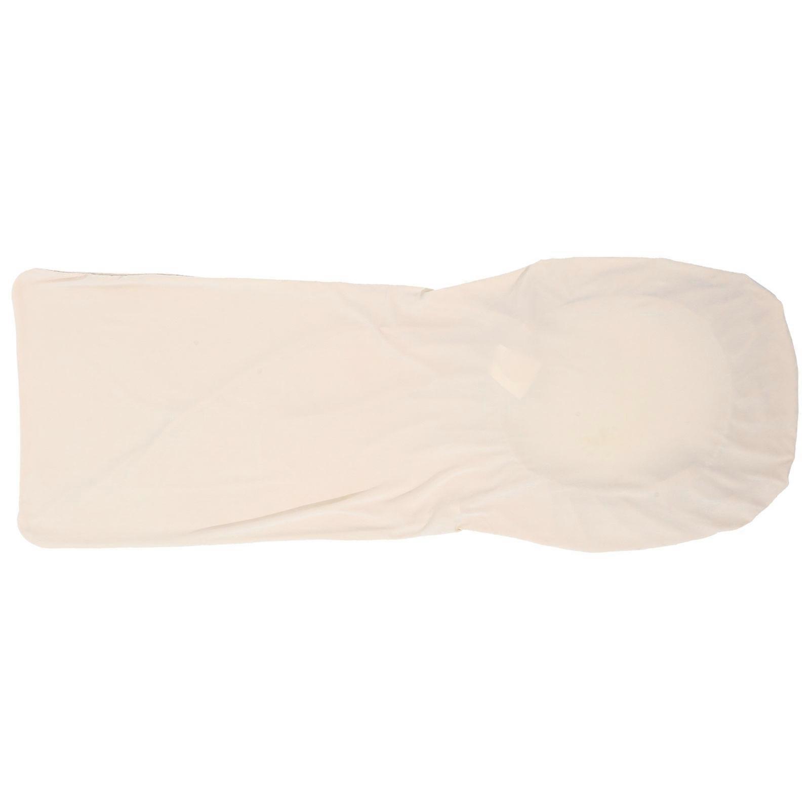 Beige Elastic Chair Cover Stretch Dining Chair Protector Solid Color