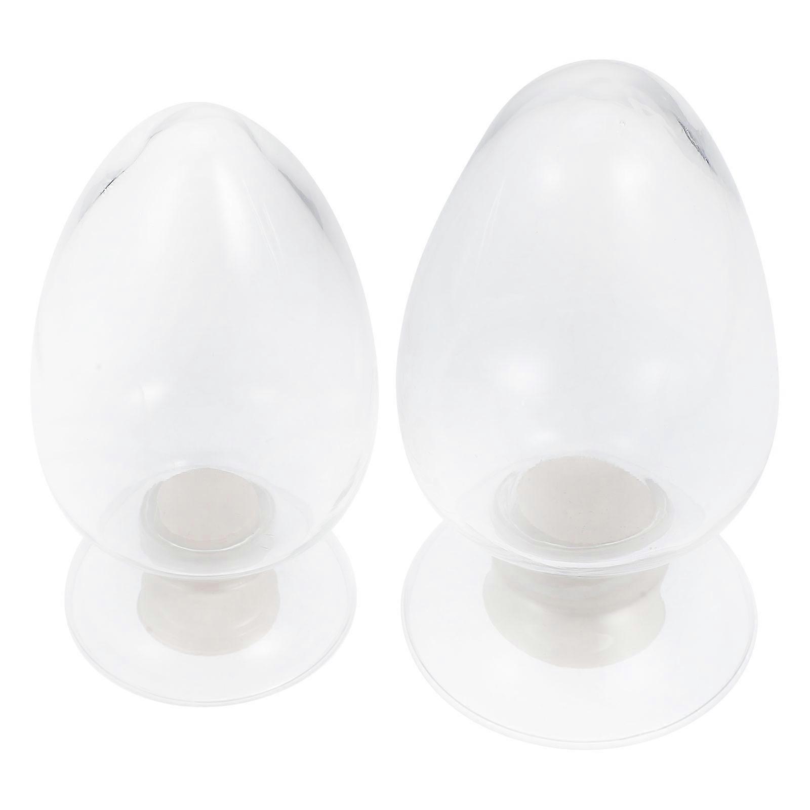 Glass Match Holder Desktop Display Glass Bottles for Storage 10Pcs