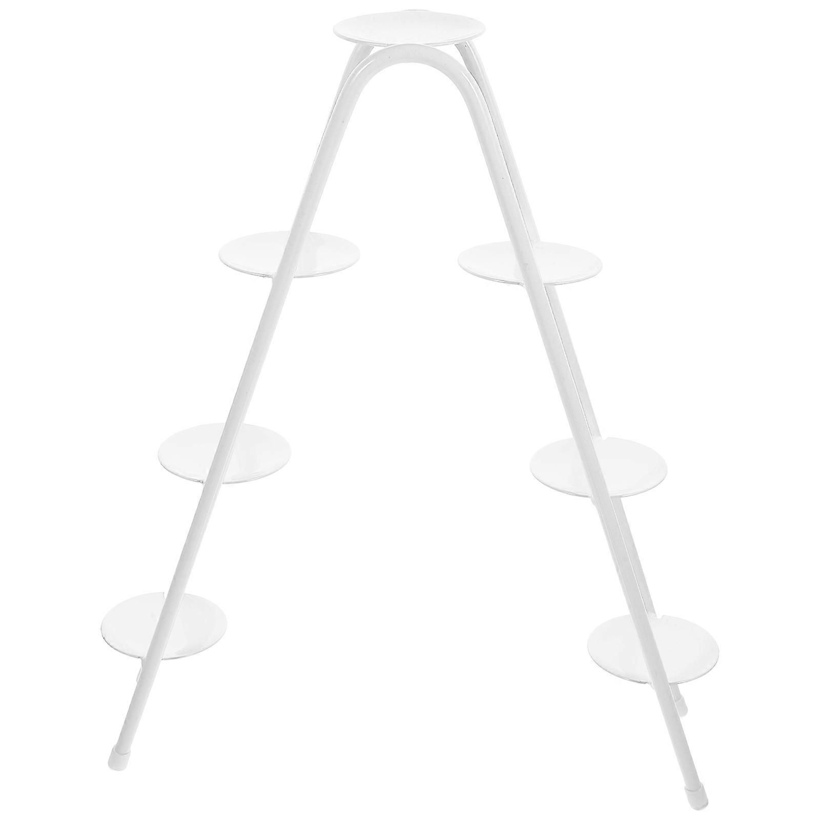 Multi-Tier Storage Rack Display Shelf for Cupcake Holder 2Pcs White