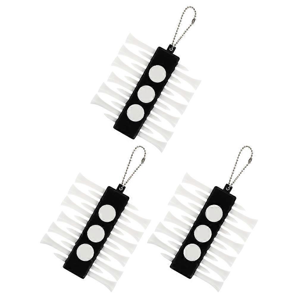 Universal Fit Plastic Tee Holders Golf Tees Professional Golfing for 3Set