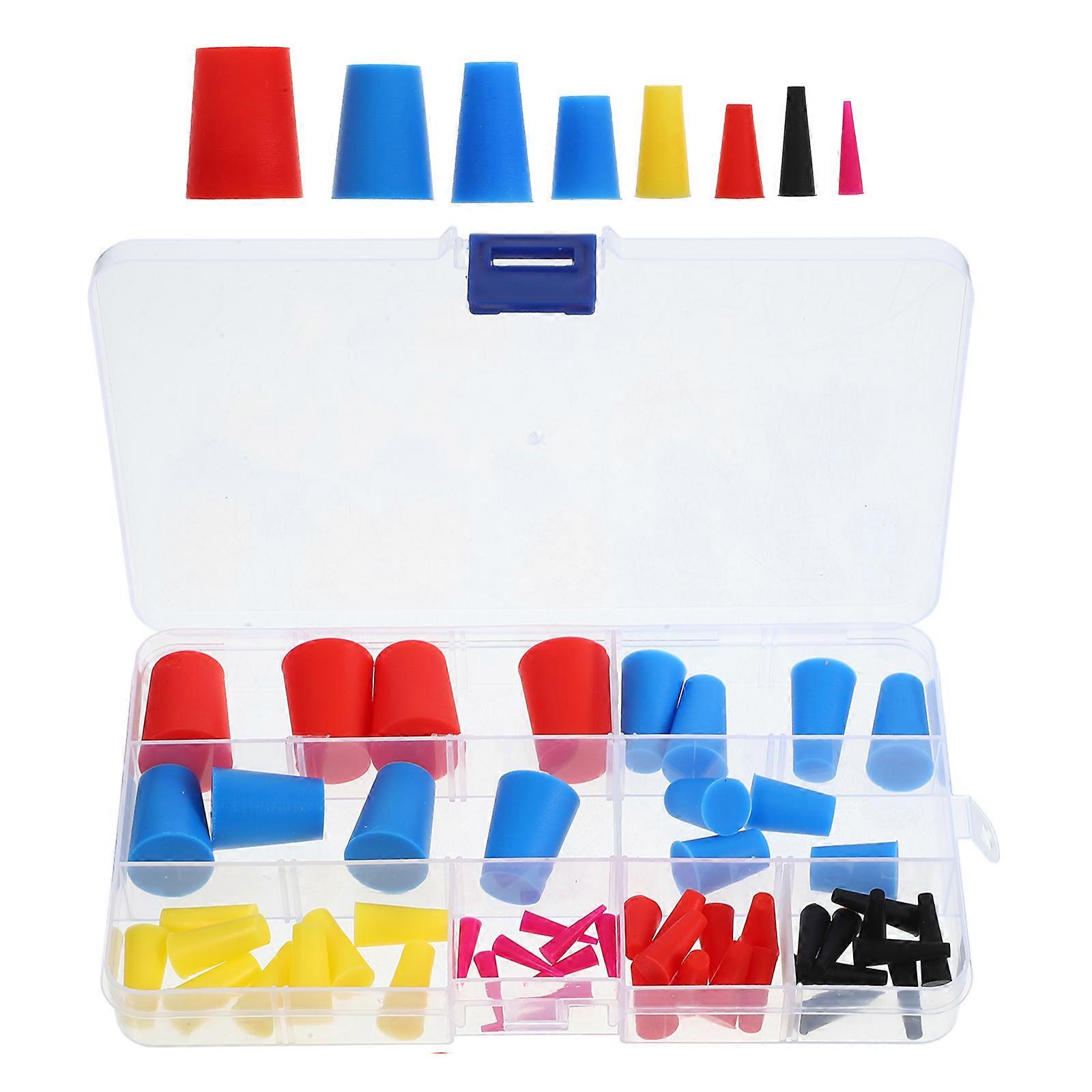 Lab Silicone Stoppers for Sealing 240Pcs Durable Tube Plug Set