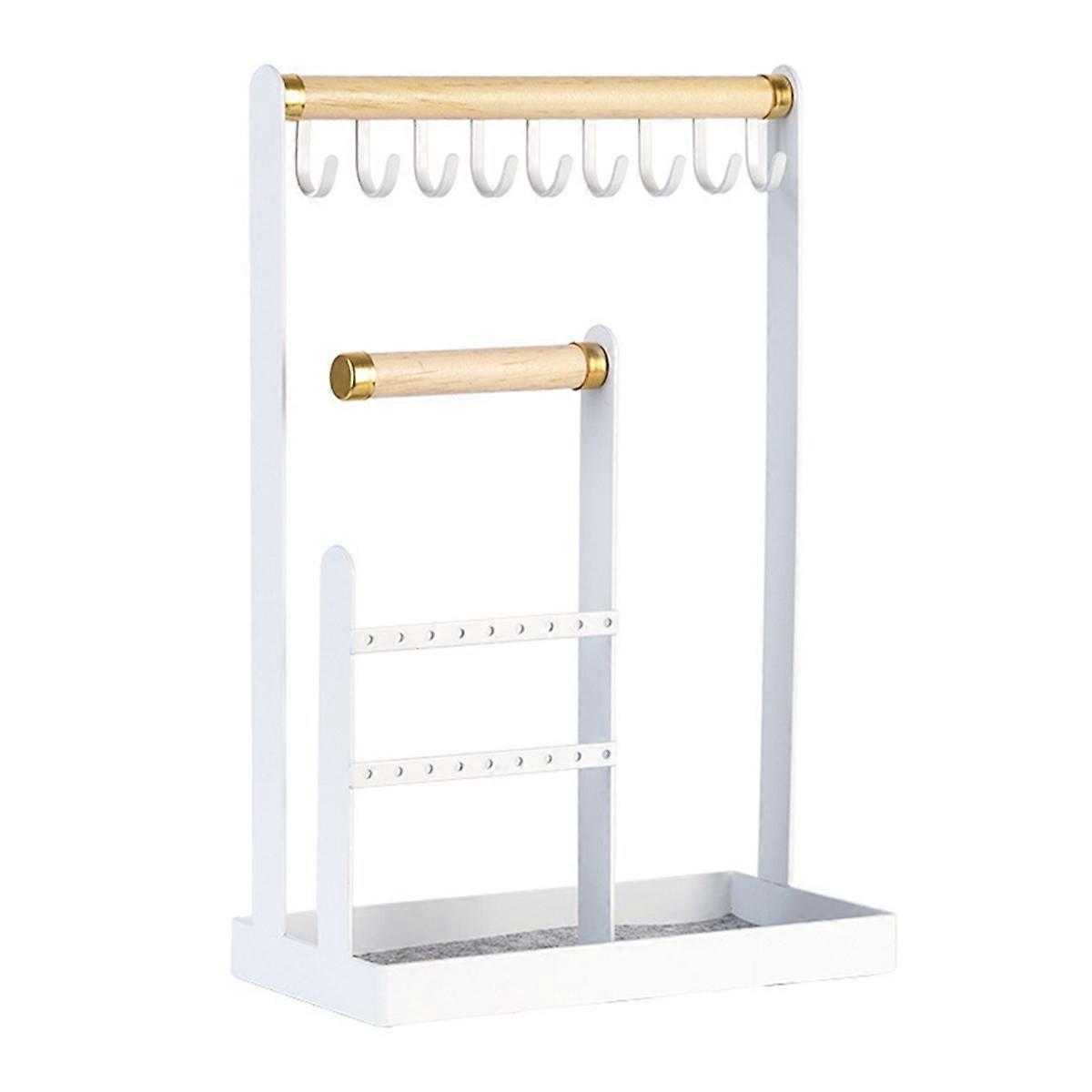 4 طبقة القرط تخزين المجوهرات الرف لعرض المجوهرات وتخزينها