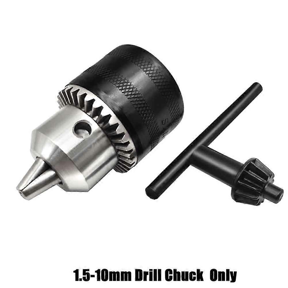 10/13/16mm Drill Chuck,1/2-20UNF 3/8-24UNF Mount Impact Driver Chuck Conversion Hex Shank/SDS-Plus Square Adapter with Chuck Key