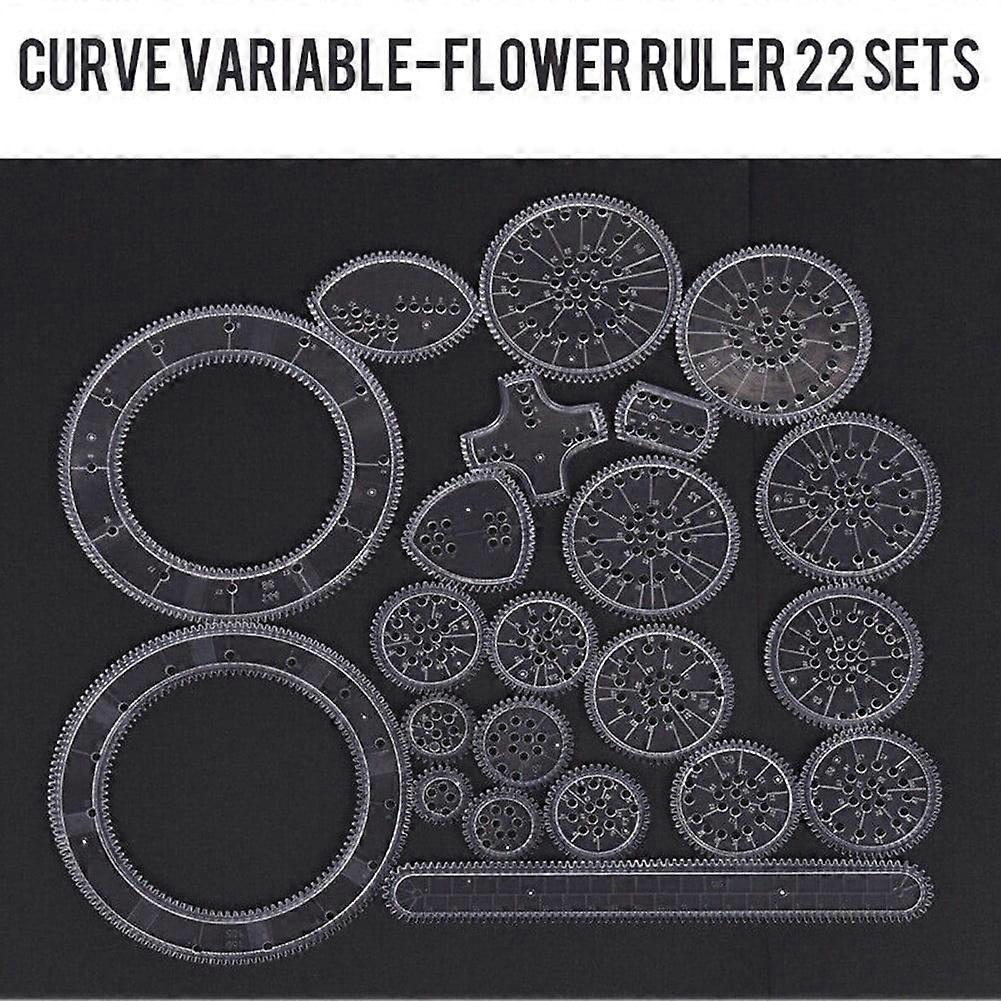 SOFEIYA Create Intricate Patterns with this 22x Circle Drawing Template Spiral Line Drawing