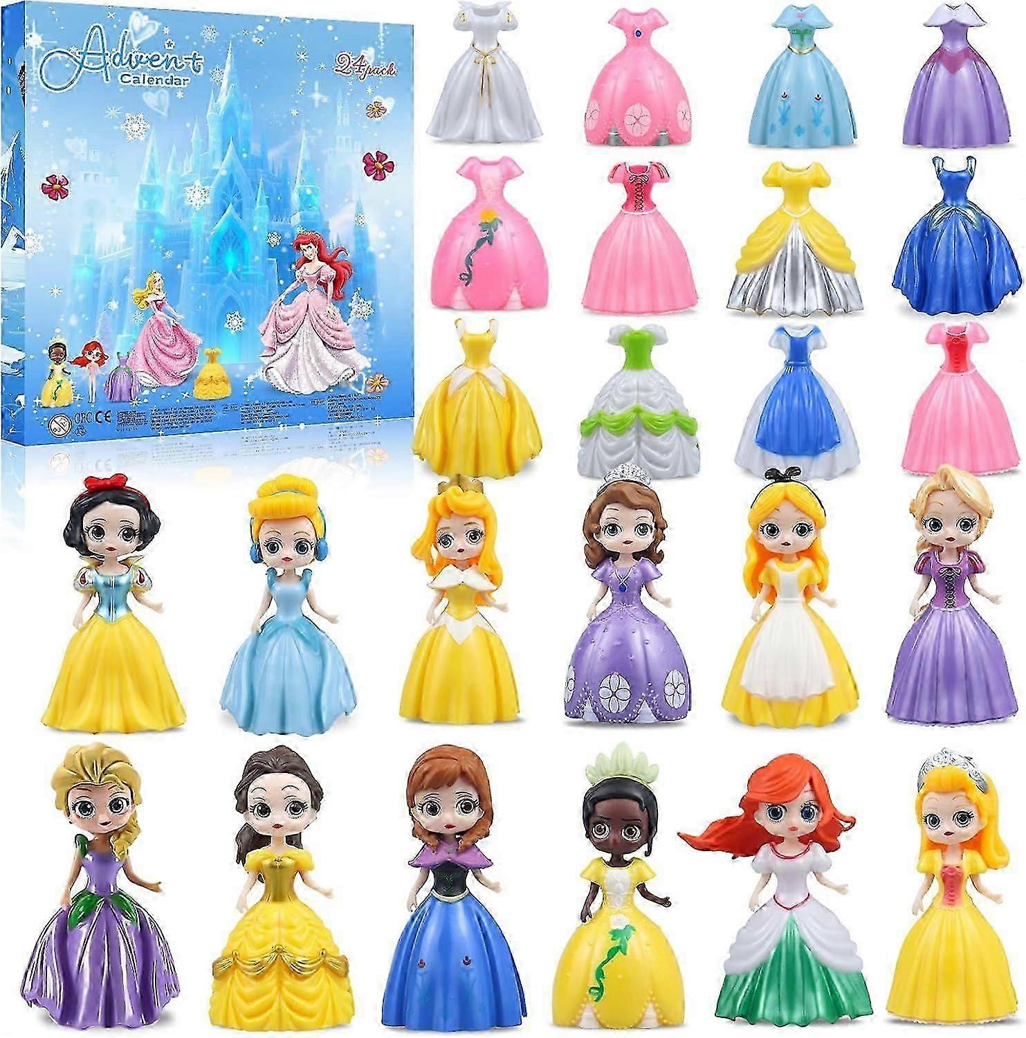 Princess Advent Calendar 2025 Girls Princess Transformer Toy 24 Day Christmas