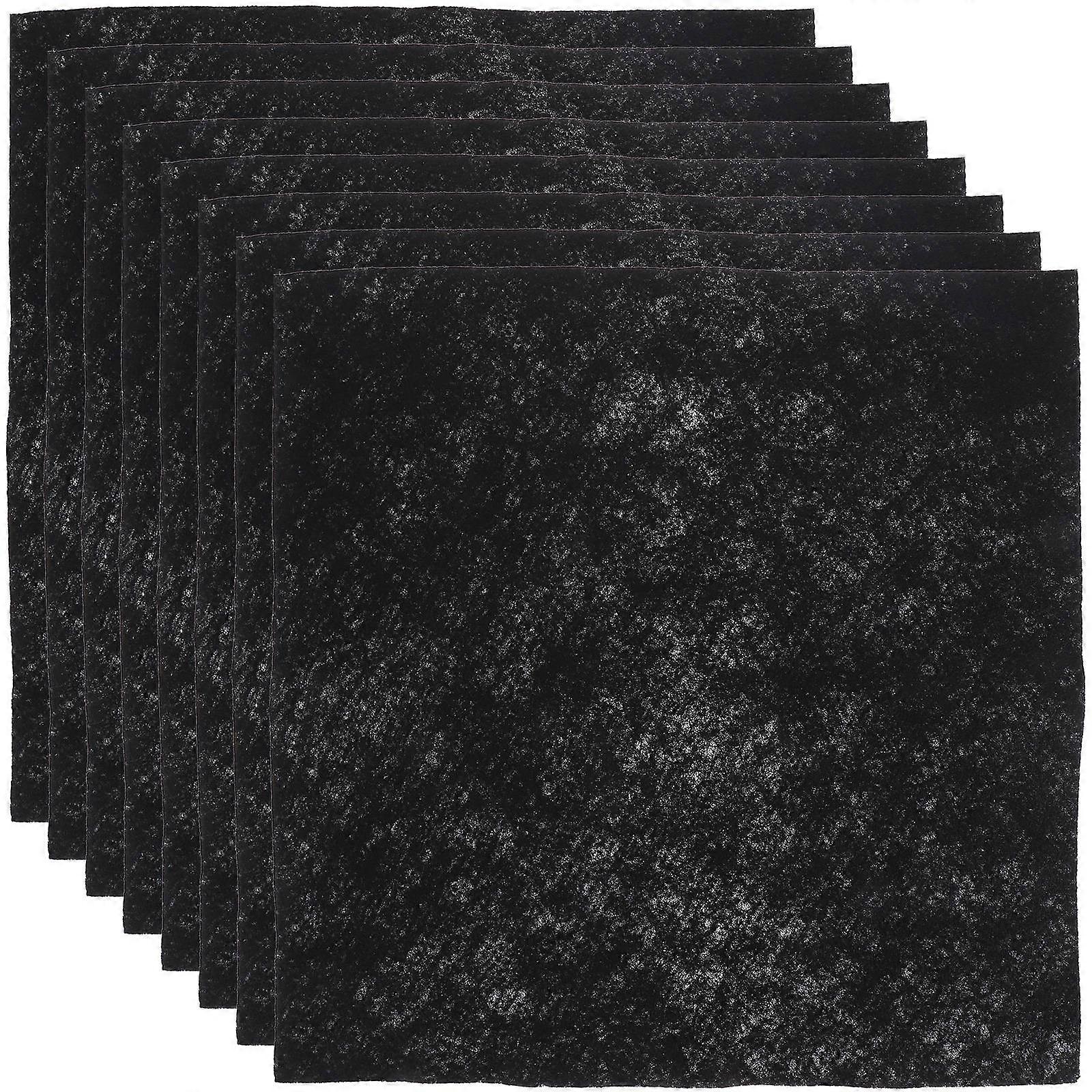 Window Microfiber Cloth for Home Interior Cleaning Black Water Absorption 8Pcs