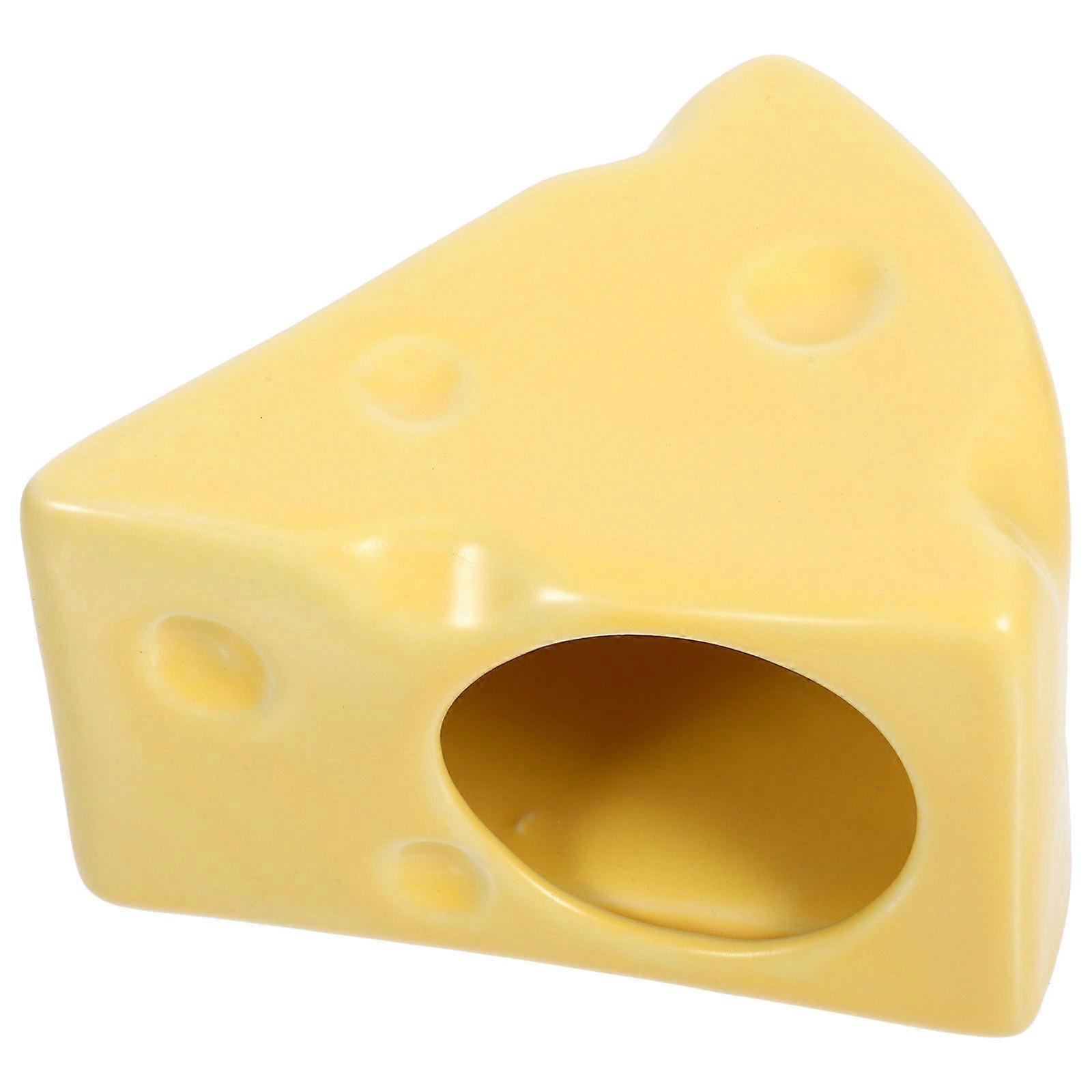 Hamster Hideaway Hut Ceramic Hamster House Indoor Use for Hamsters 1Set