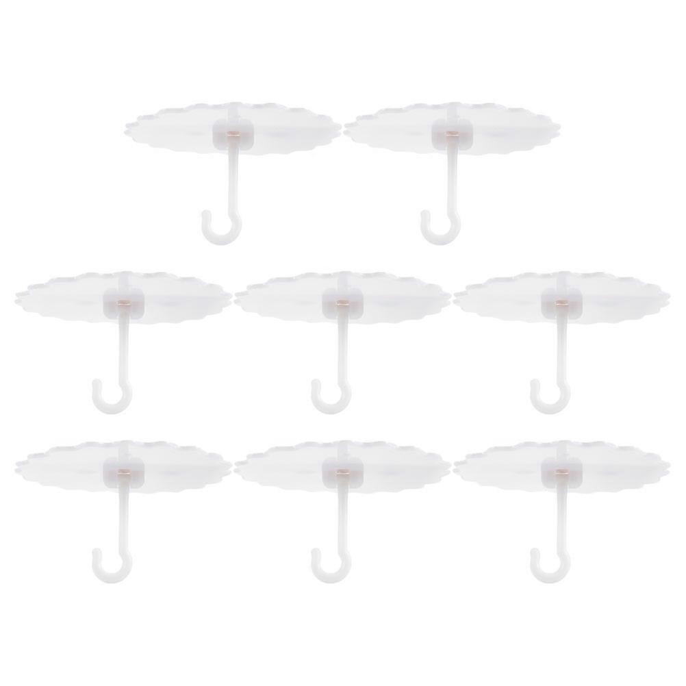 White Plastic Ceiling Hooks for Hanging Canopy Hooks 32Pcs for Home