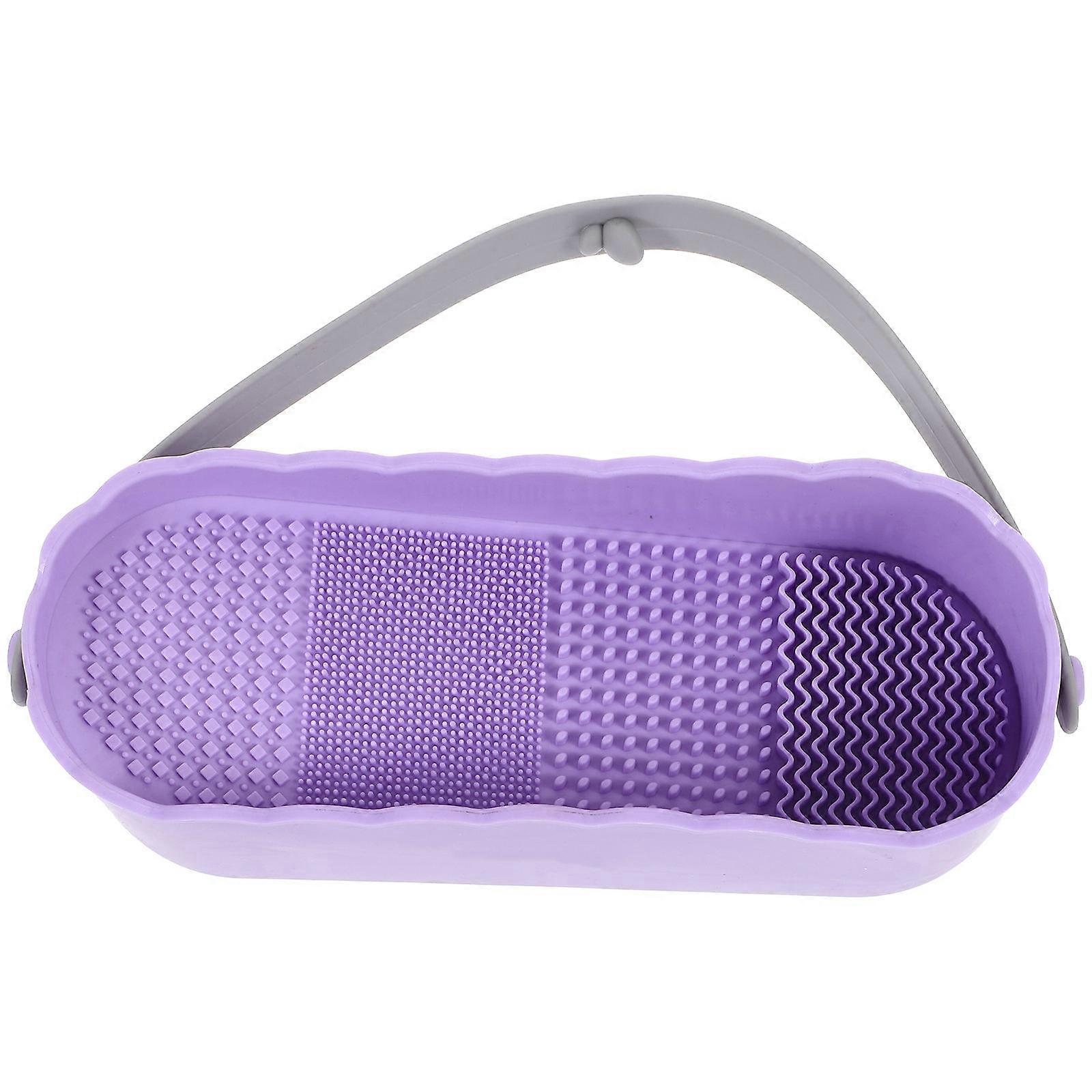 Makeup Tools Cleaner Box for Women with 3Pcs Brushes for Effective Cleaning