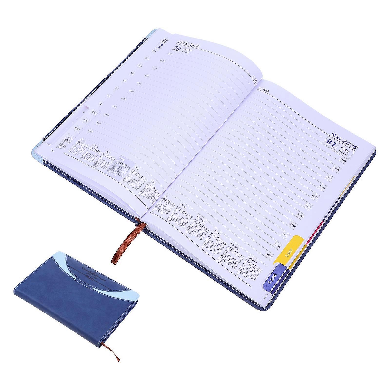 Daily Planner Notebook 2026 Appointment Book with Monthly Index 3Pcs