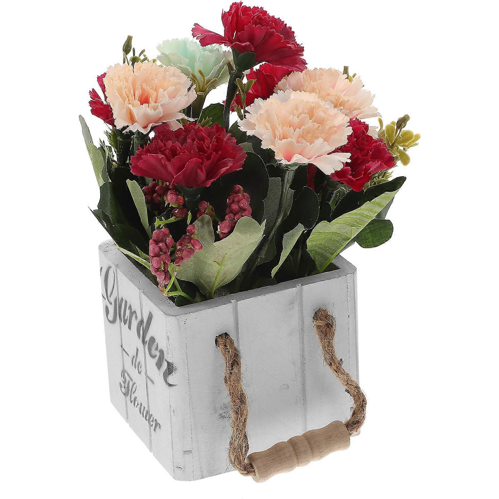 Faux Flowers Artificial Flower Bonsai Ornament for Decorative Home Use 3Pcs