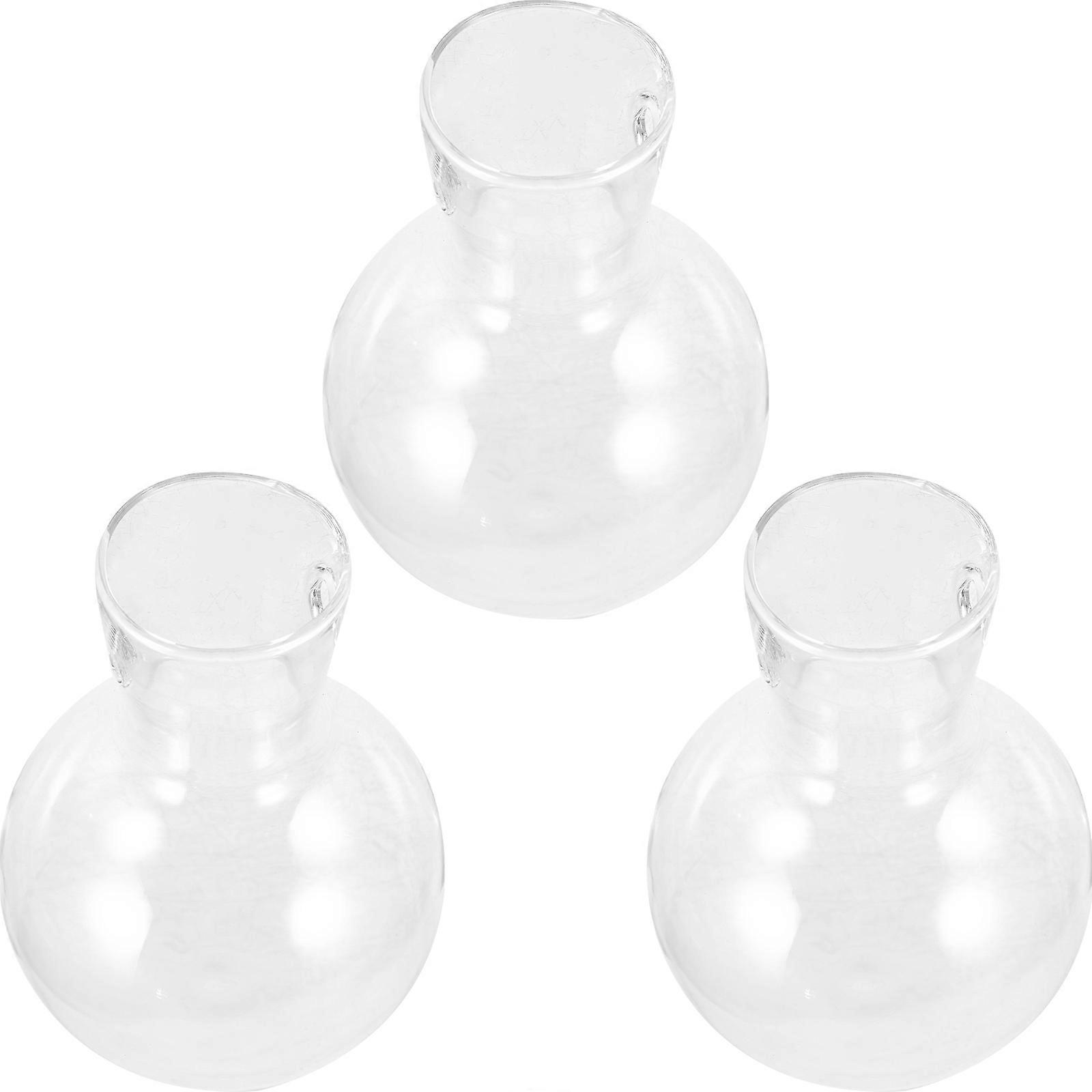 Glass Hydroponic Vase for Plants Use 15Pcs Transparent Hanging Planter Container