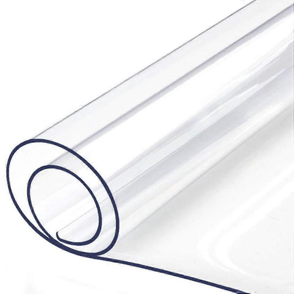 PVC Tablecloth PVC Transparent Tablecloth Cover Waterproof Oilproof Kitchen Dining Rectangular Table Cloth