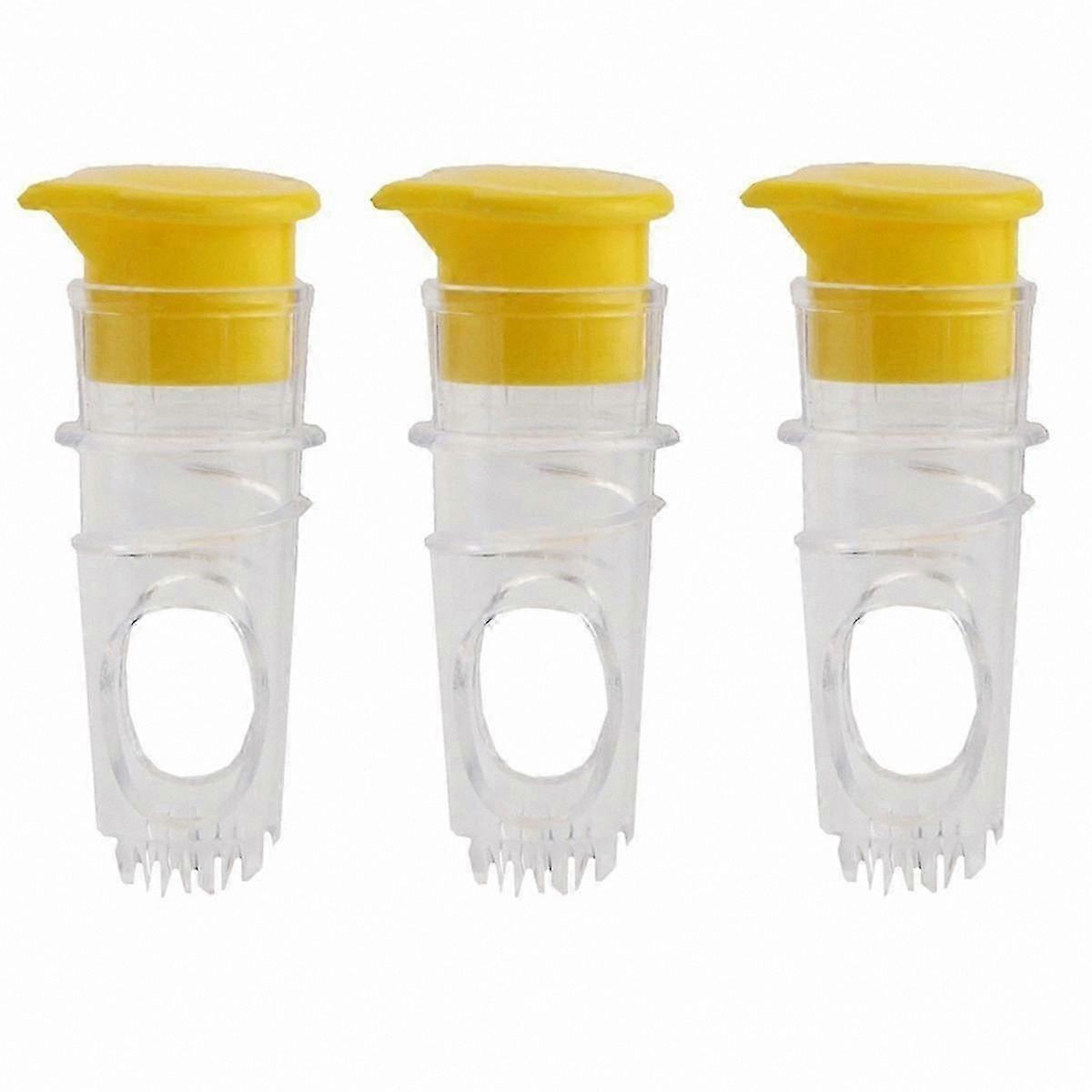 Compact 3-Piece Manual Citrus Juicer Set, Portable Fruit Squeezer for Kitchen Use