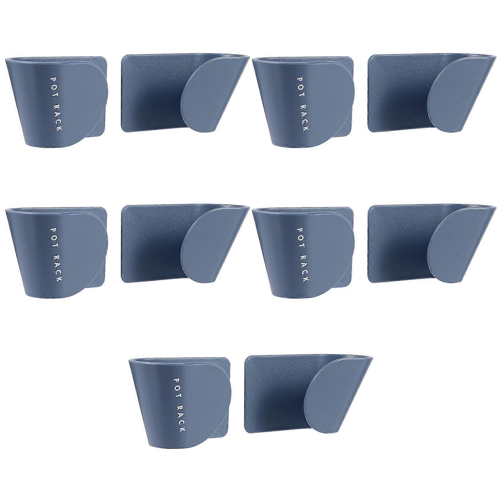 Lid Organizer 10 Pairs Storage Rack Kitchen Setup Sky-Blue Designed For Easy Access And Safety During Cooking Tasks