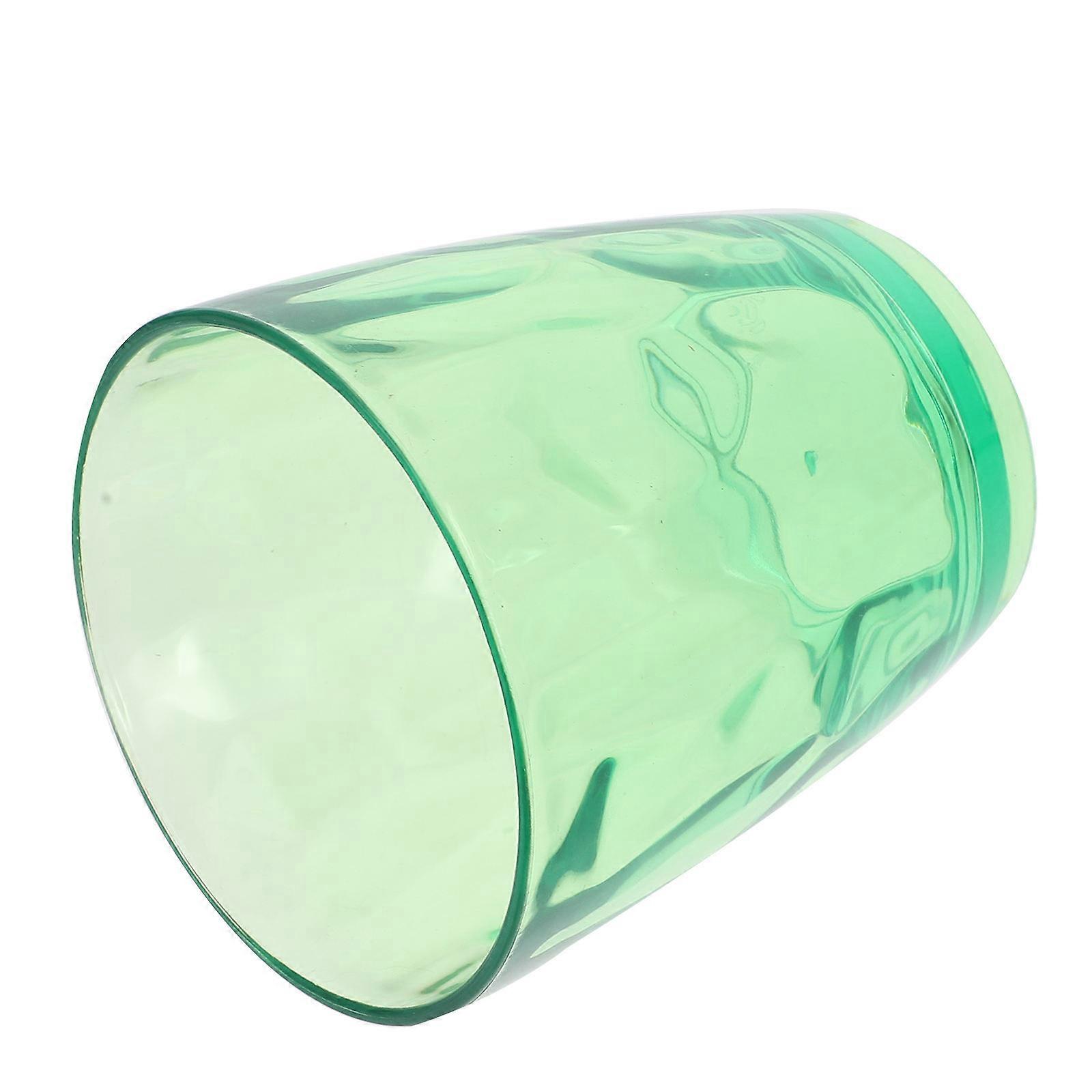 Drinking Cup Acrylic Transparent Design for Home Use Square Base Tall Cylinder 9X9X10CM 420ml Practical 1Pack