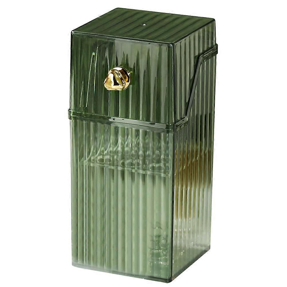 Makeup Brush Holder for Storage Use 5Pcs Desktop Cosmetic Brush Container Light Green