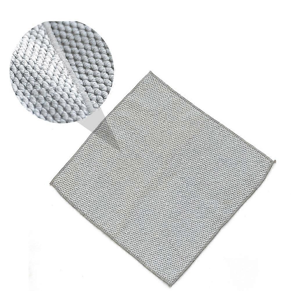 Grey Cleaning Rag for Washing 3Pcs Thickened Kitchen Microfiber Cloth