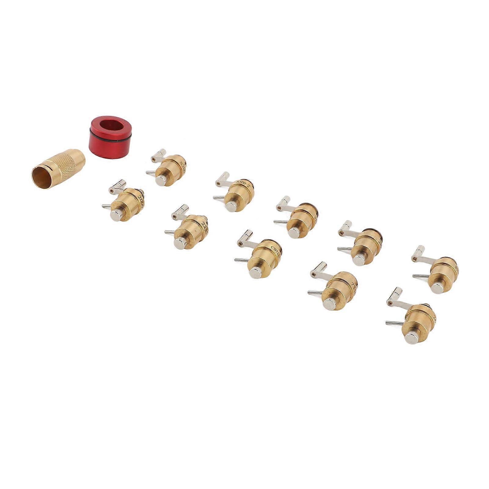 Professional Brass Watch Mainspring Winder Set for 10 Movement Models