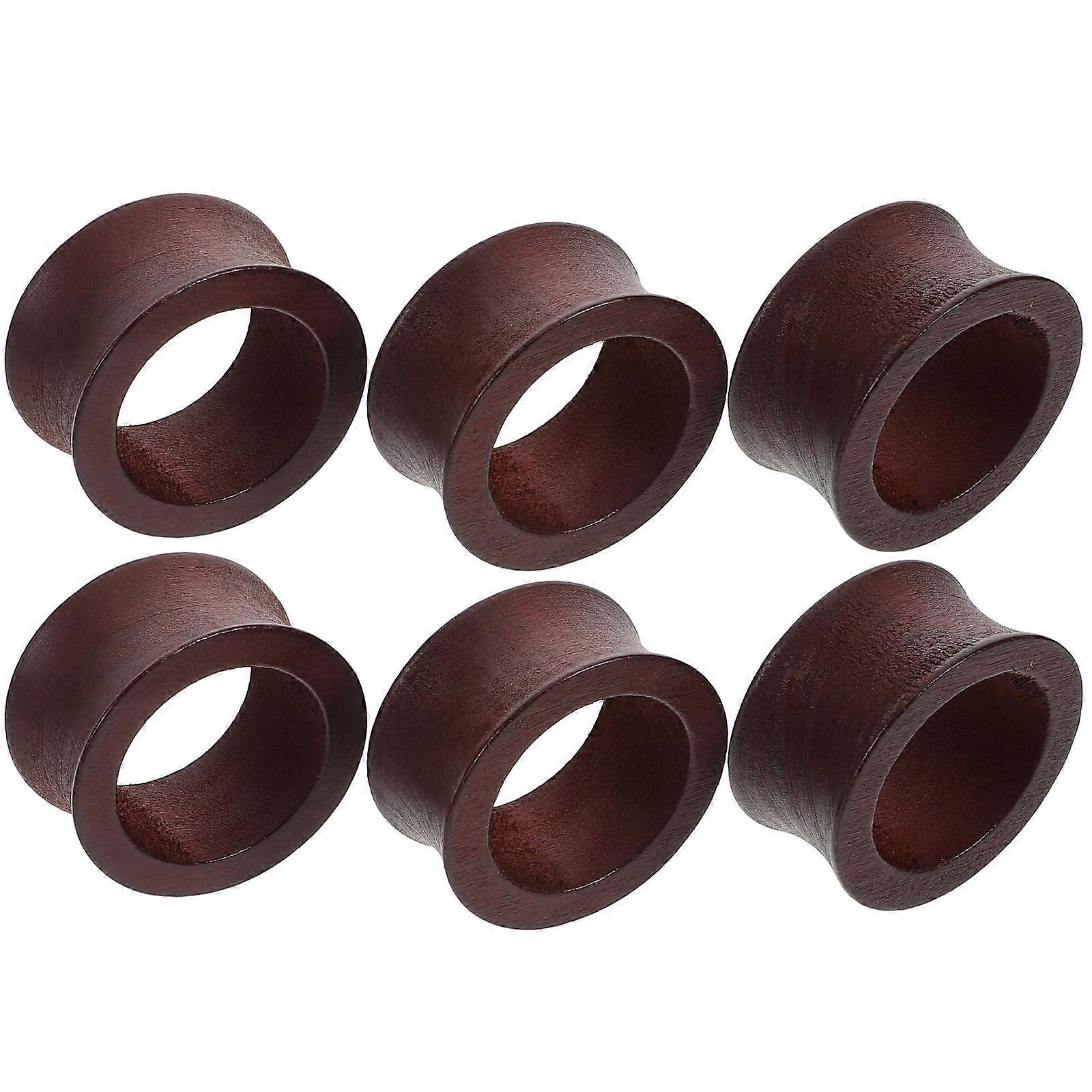 Wooden Napkin Ring Holders for Festive Dinner Settings 30Pcs
