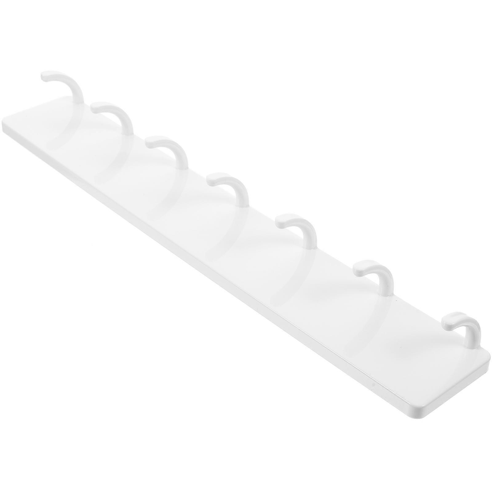 Wall Storage Hook Kitchen Tool with Hanging Use 4Pcs White Rack