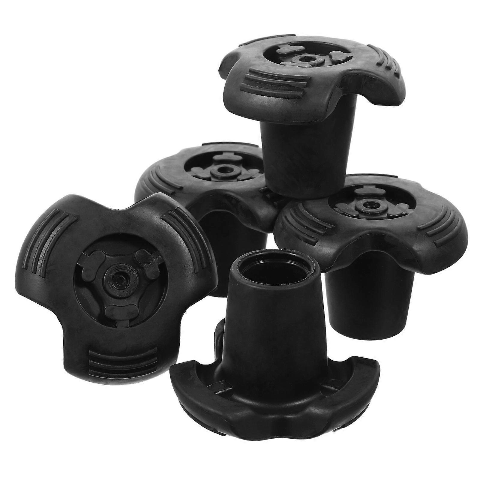 Hiking Stick Feet Rubber Tips Protector for Walking Sticks 15Pcs Set