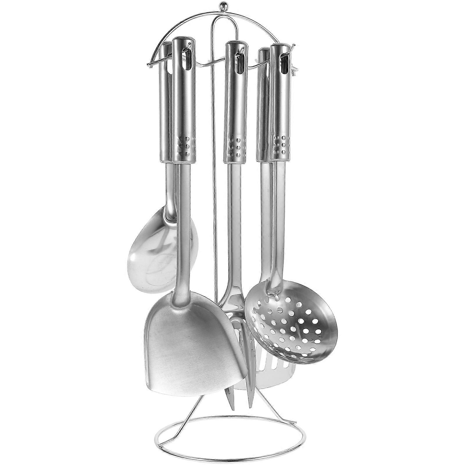 Stainless Steel 7Pcs Kitchen Utensil Set for Cooking Needs