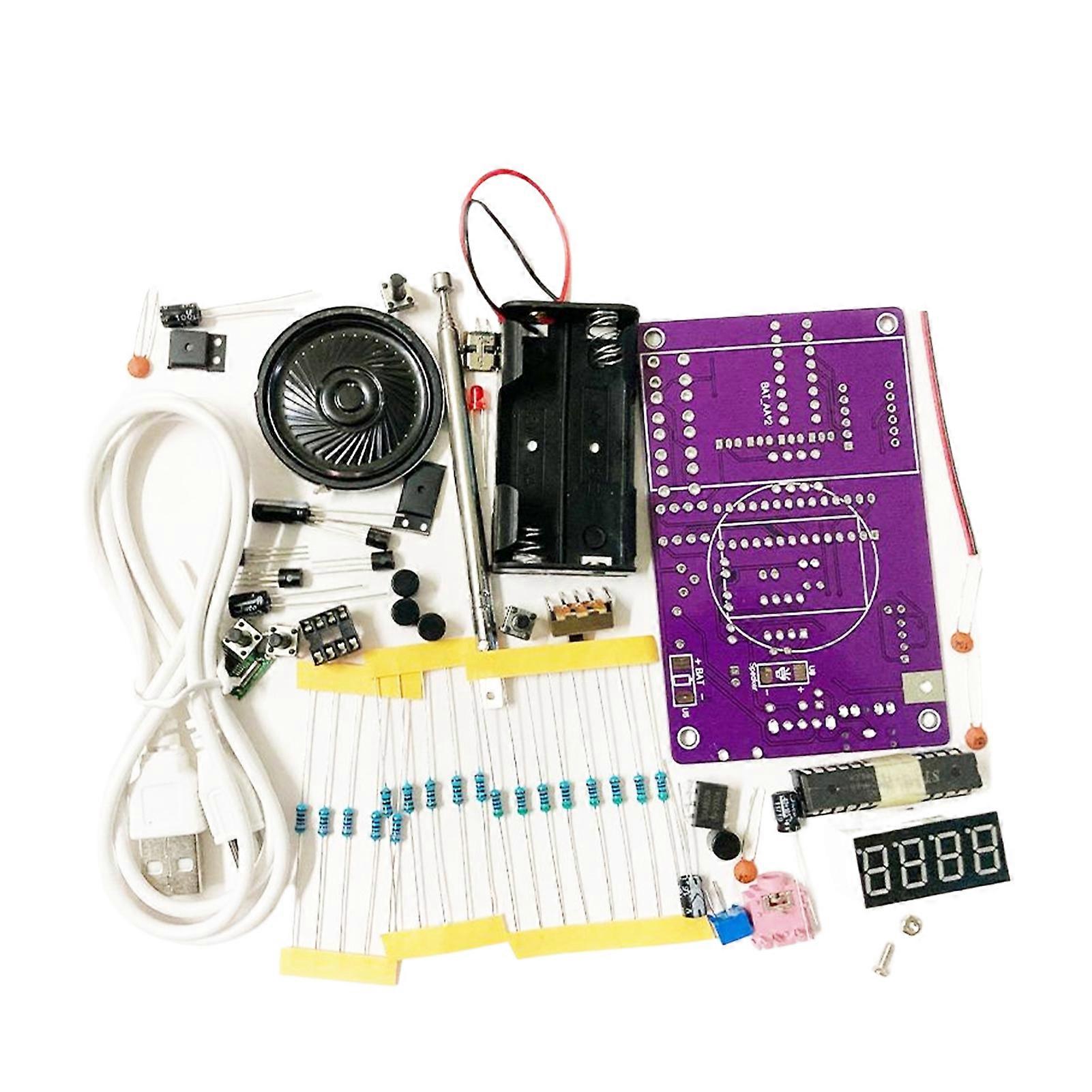 FM Digital Tube Display DIY Teaching Kit controller Welding Practice Welding Practice Kit