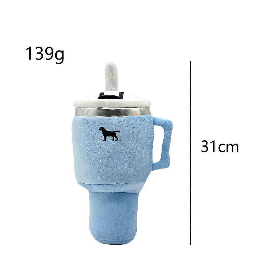 Glasses Dog Toy Chewable Cup Self-Amusing Plush Toy for Dogs Boredom-Busting Gift for Your Pup