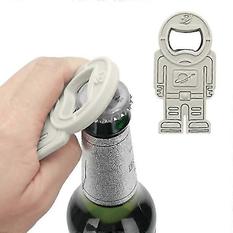 For Creative Beer Bottle Opener Silicone Astronaut Shape Screwdriver