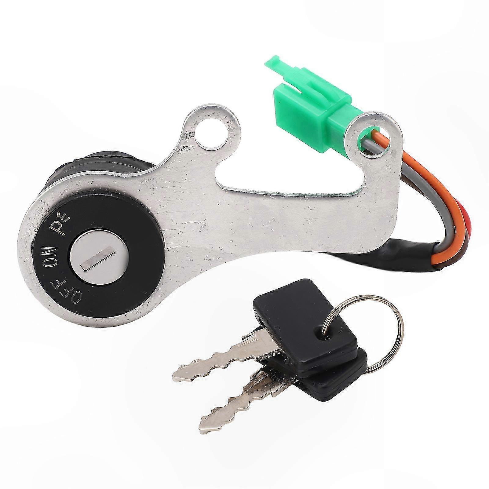 High-Performance Ignition Key Switch Set with 2 Keys for Motorcycles Replacement Starter Lock Assembly Compatible with Various Models