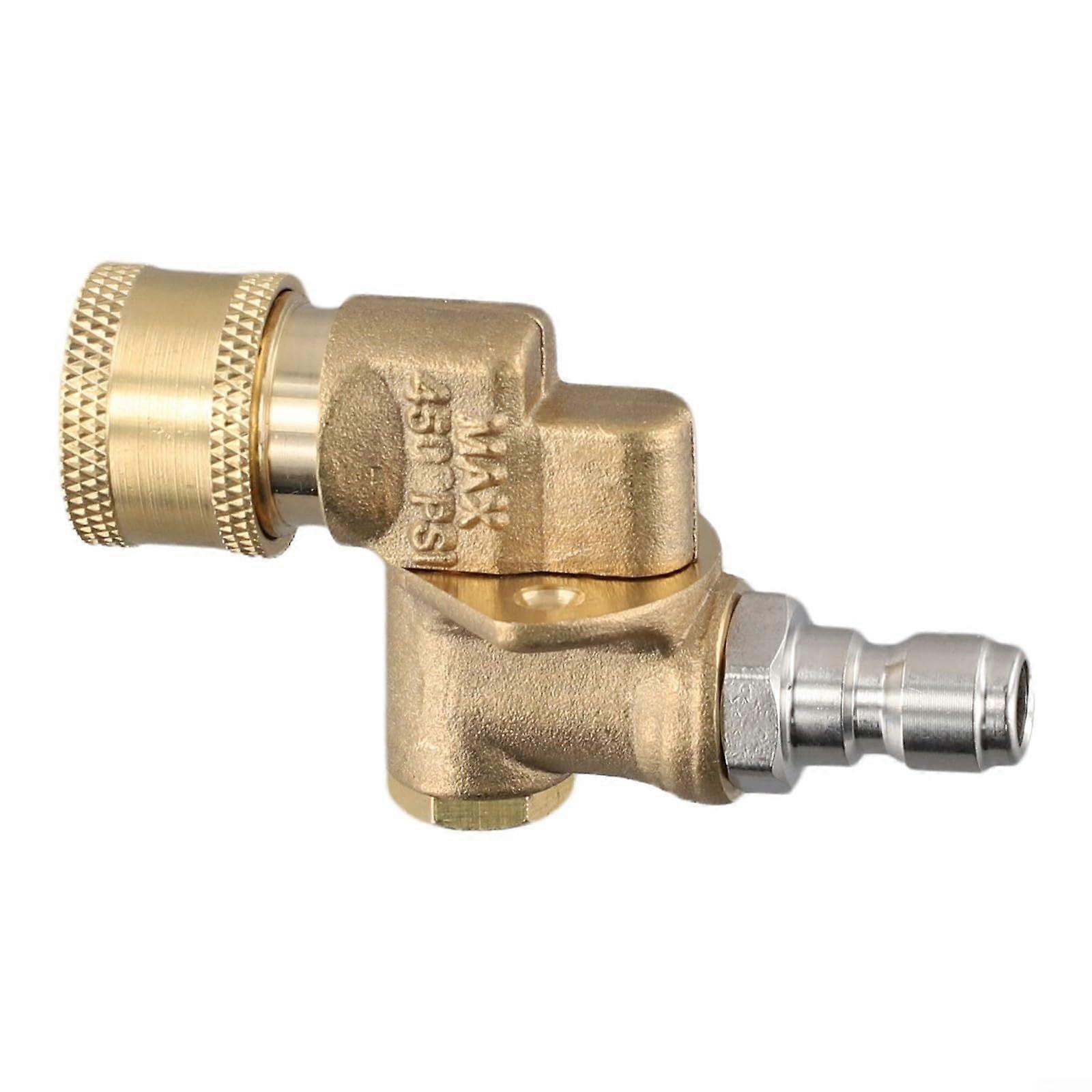 Adjustable Rotating Hose Adapter With Quick Connect Compatible With Standard Garden Hoses 3/4 Inch Thread