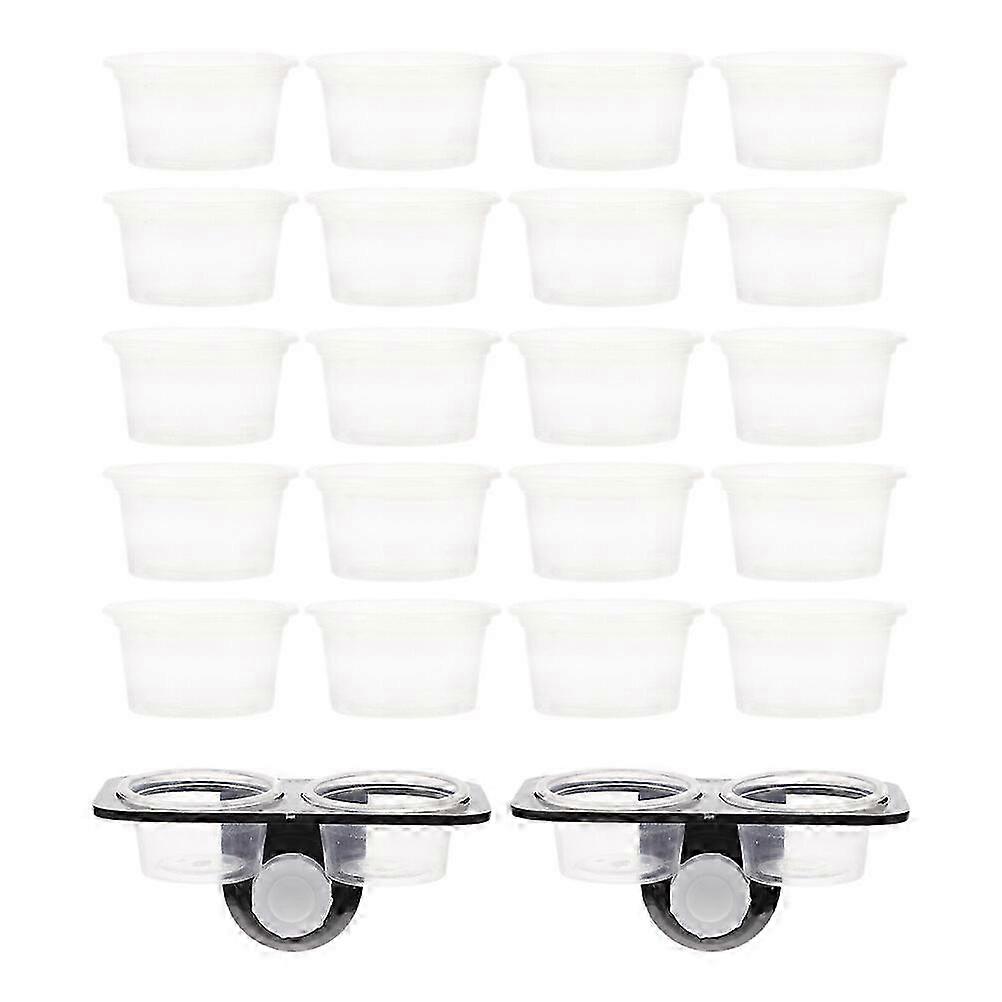 1 Set of Reptile Feeding Ledge with Suction Cup Reptile Water Feeder Reptile Tank Supplies 25-26