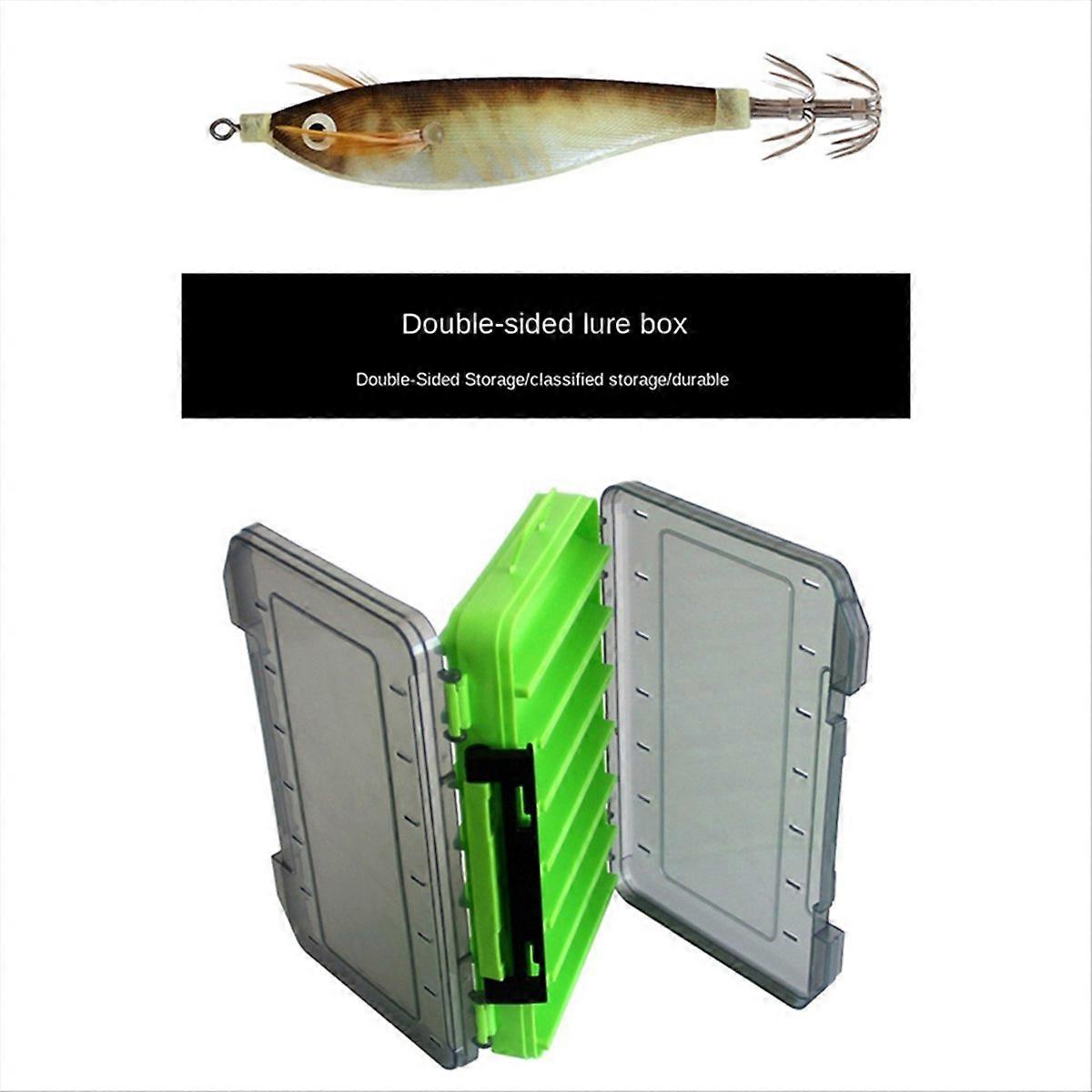 14Pcs Luminous Wooden Shrimp Set Squid Hook Sea Fishing Cuttlefish Squid Umbrella Hook