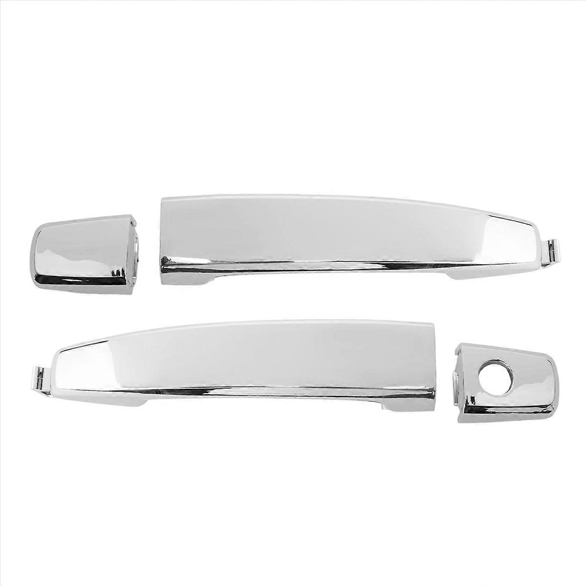 2X Front Left with Keyhole ABS Door Outer Handle Covers for 