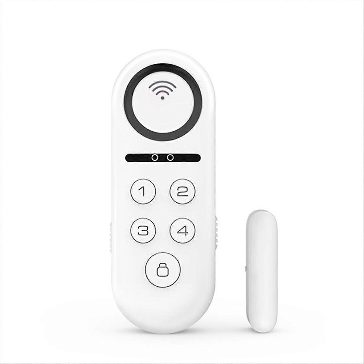 Tuya Smart Door Window Alarm Sensor Door Magnetic Password Disarm