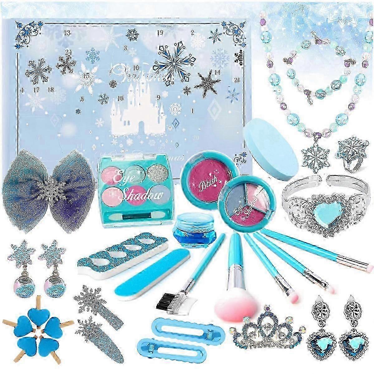 クリスマスフローズンガールズアクセサリー24日カウントダウンアドベントカレンダーおもちゃクリスマスサプライズギフト