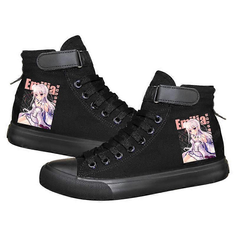 Re:Zero -Starting Life in Another World- High-Top Velcro Canvas Shoes for Students and Casual Sneakers