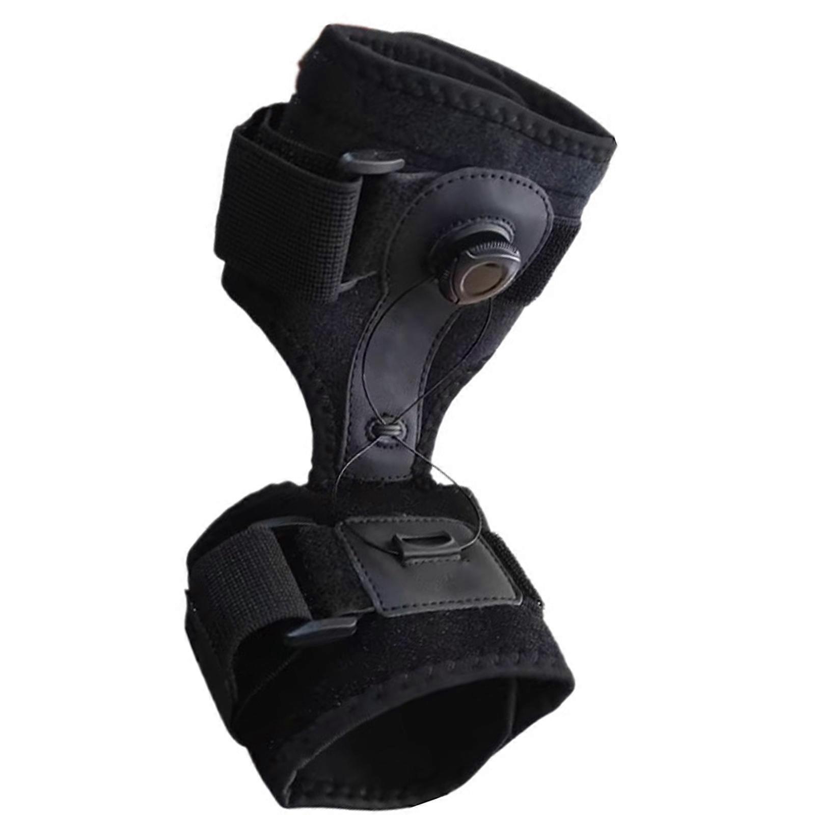 Multipurpose Ankle Stabilizers with Breathable Fabric Foot Support Suitable for Daily Use Exercise and Travel Convenience  black