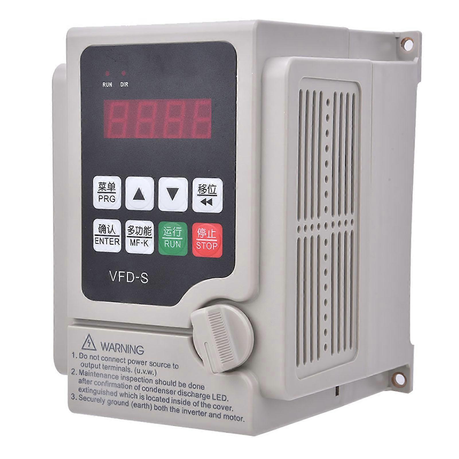 220V VFD Frequency Inverter Single‑Phase Input 3‑Phase Output Frequency Converter