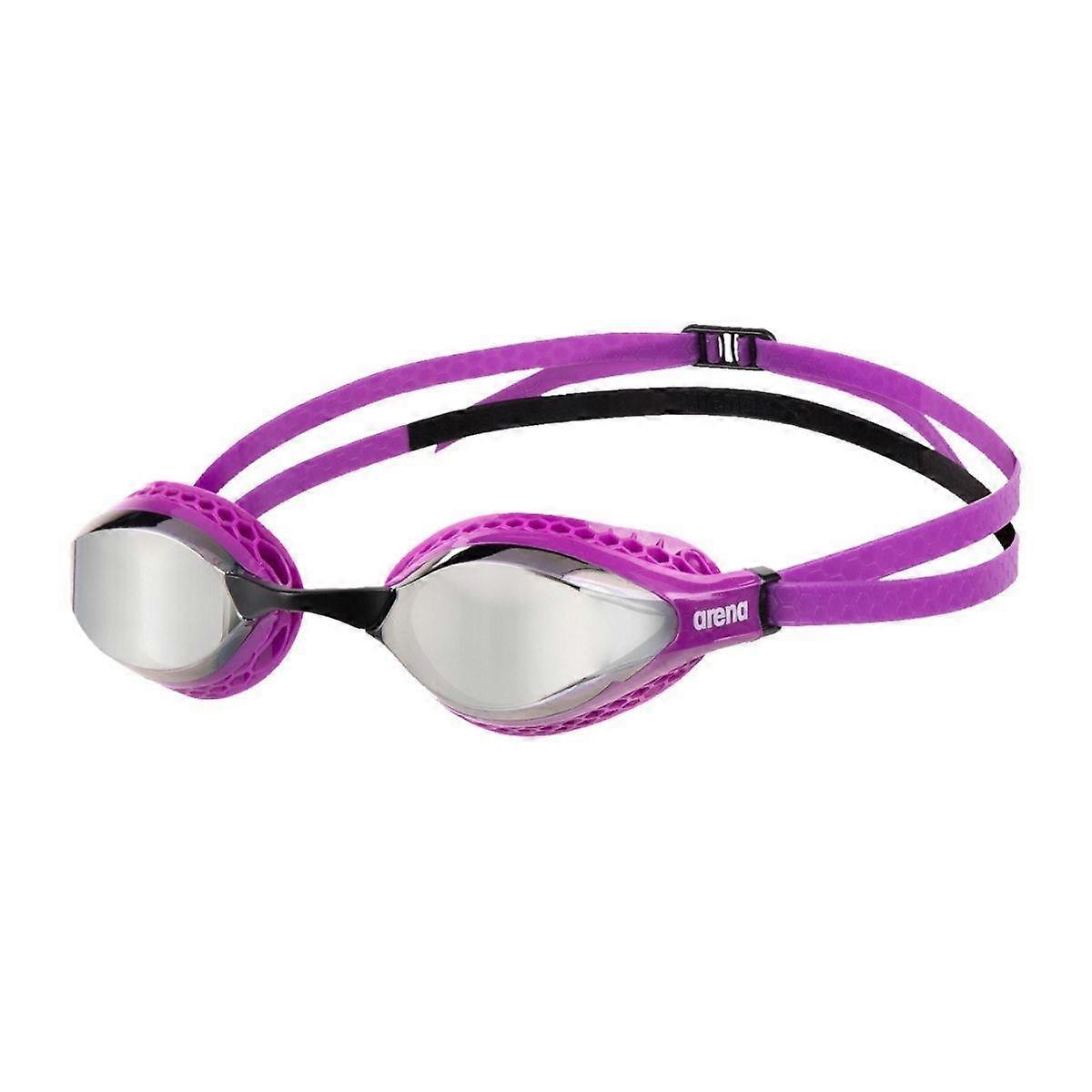 Arena Airspeed Mirrored Goggles - Silver / Purple / Black Adult Unisex