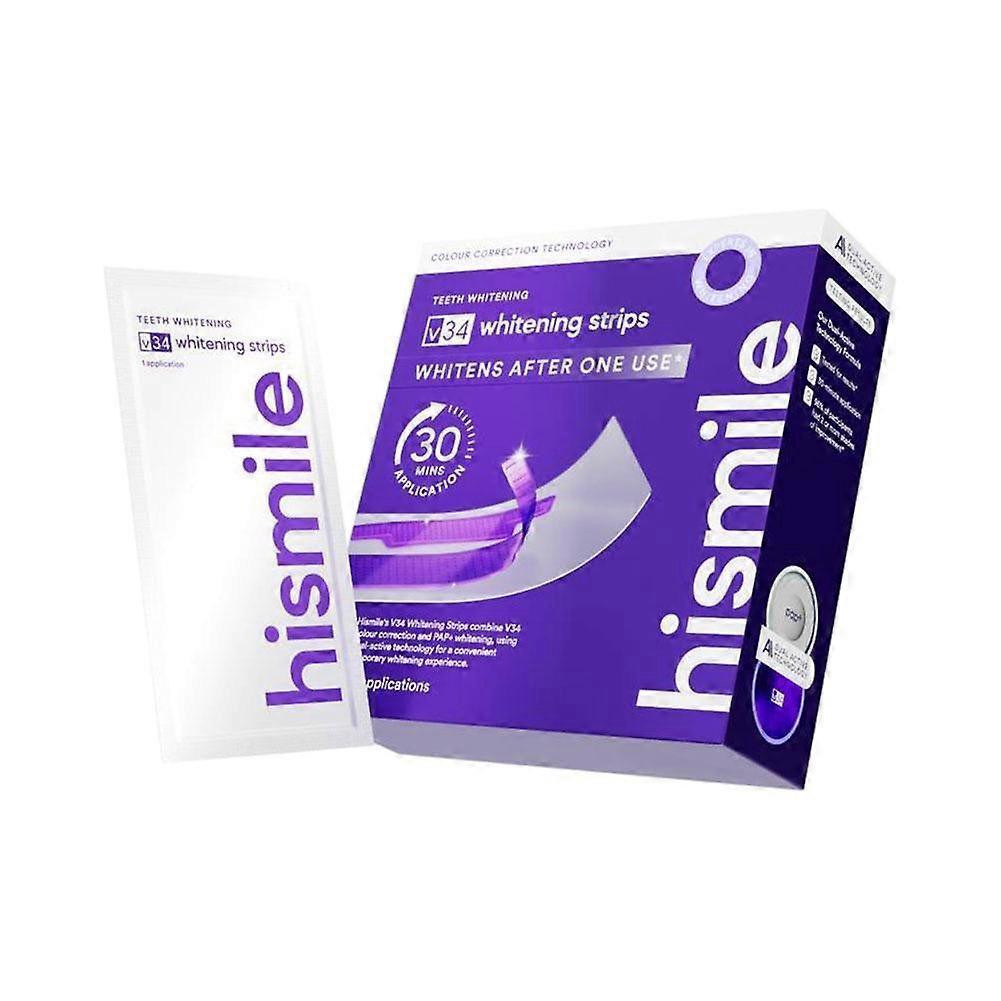 Purple Whitening Teeth Strips for Daily Use Gentle Formula Enamel Protection and Stain Removal