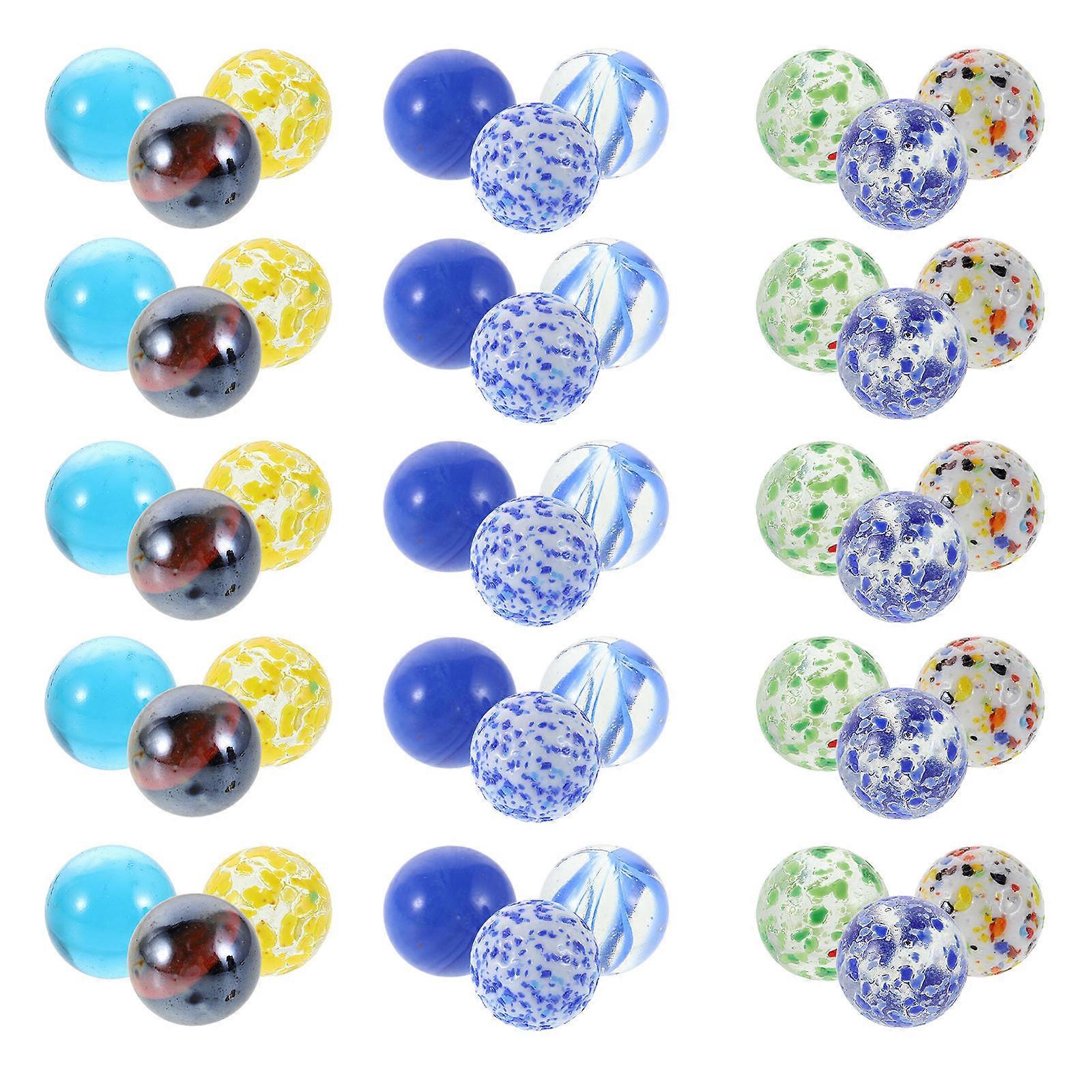 Multicolor Glass Marbles for Marble Games with 50Pcs for Craft Use