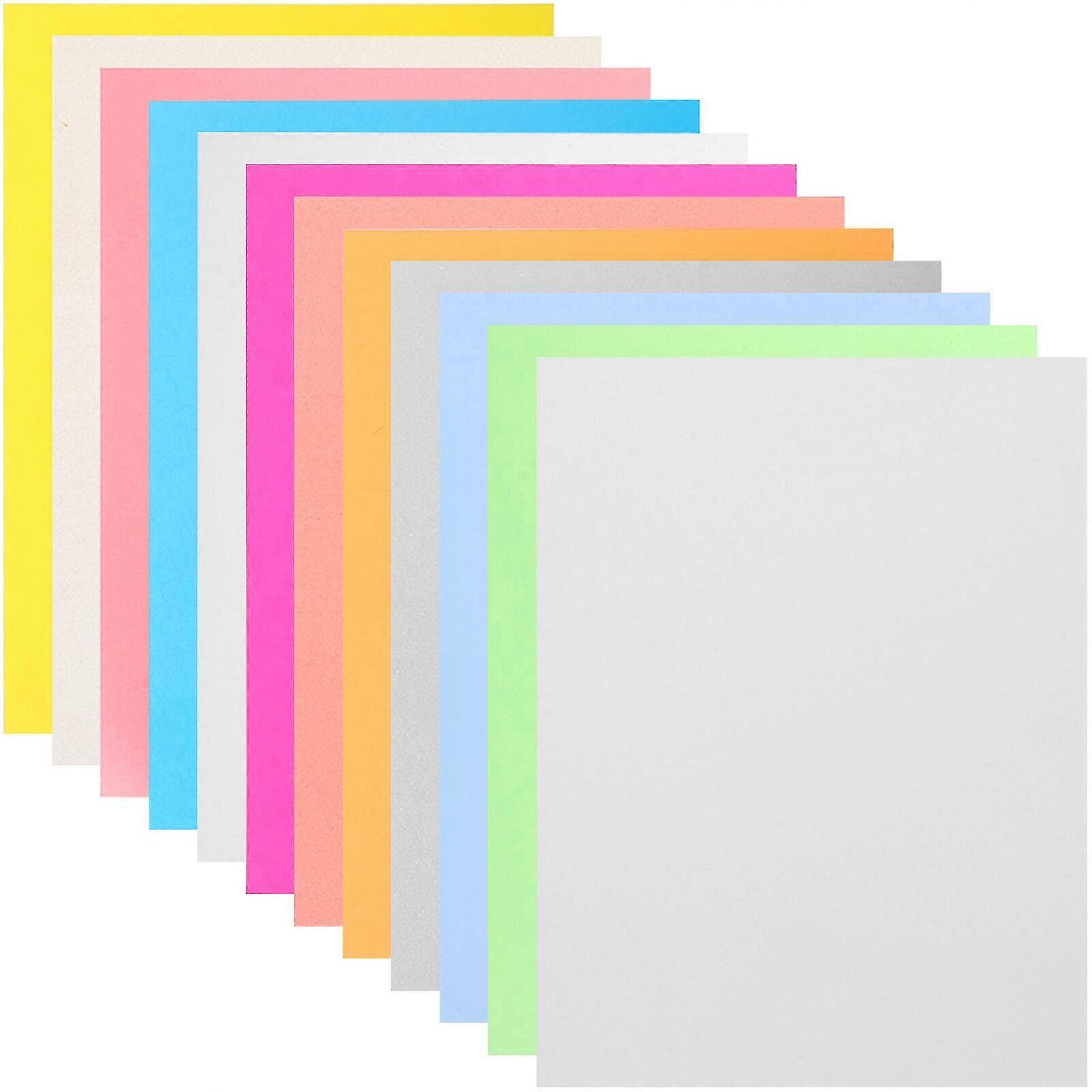 12pcs Heat Shrink Plastic Sheets Colored Shrink Plastic Sheets Shrink Sheets Shrink Art Sheets 25-26