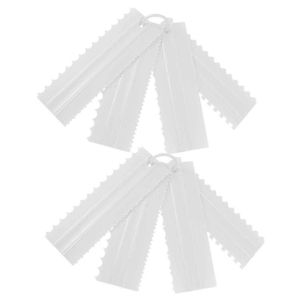 Cake Plastic Decorating Comb Set for Decorating Edges 2Sets
