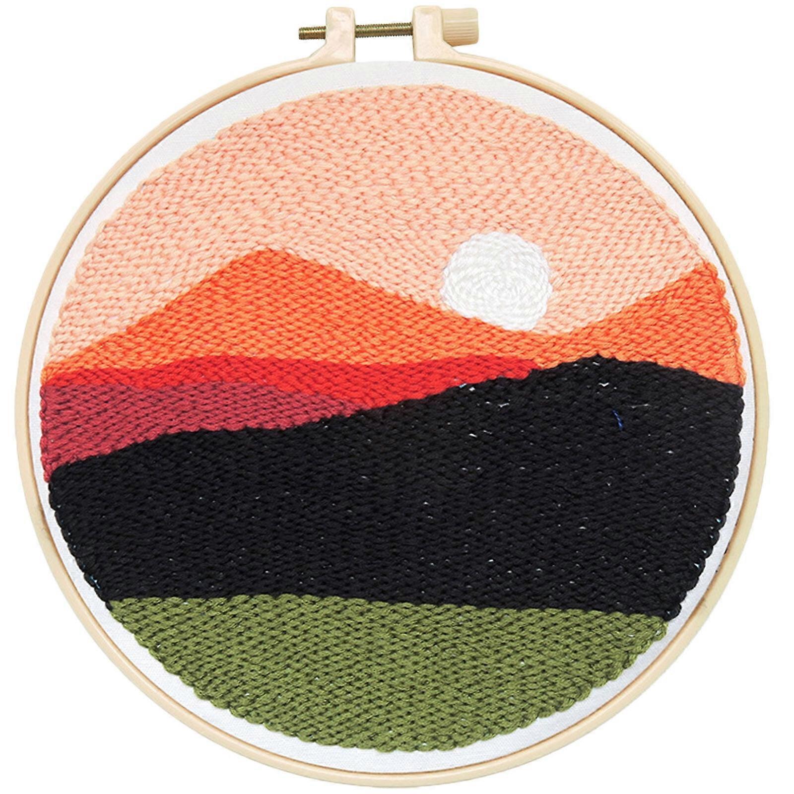 Punch Needle Kit Punch Needle Fabric Sewing Needle Tools for Adults Beginner