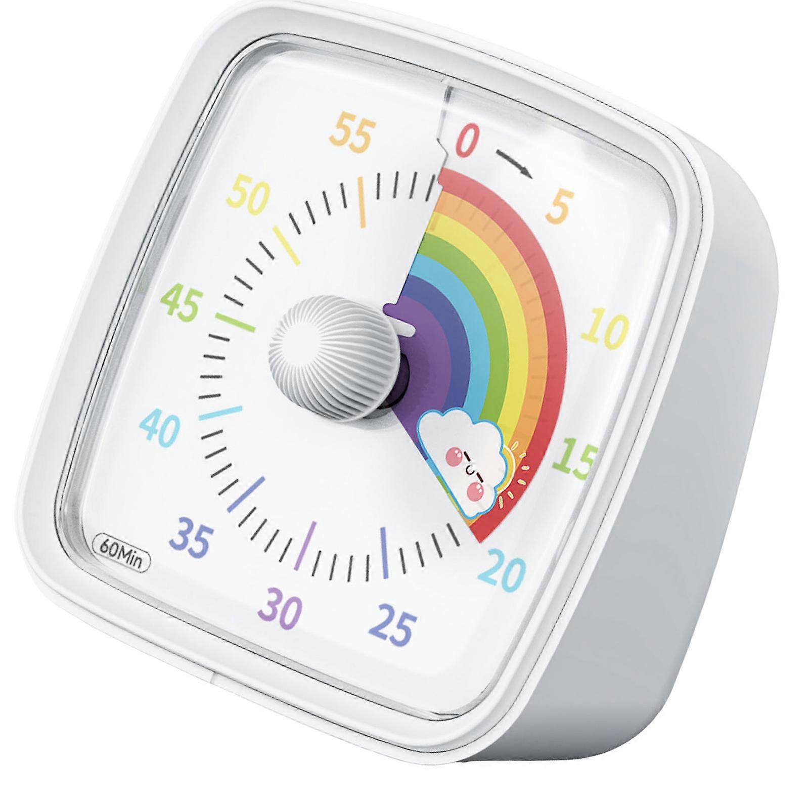 Kid Friendly Visual Timers with Playful Designs Learning Activity Timers for Effective Time Management & Task Organization  White