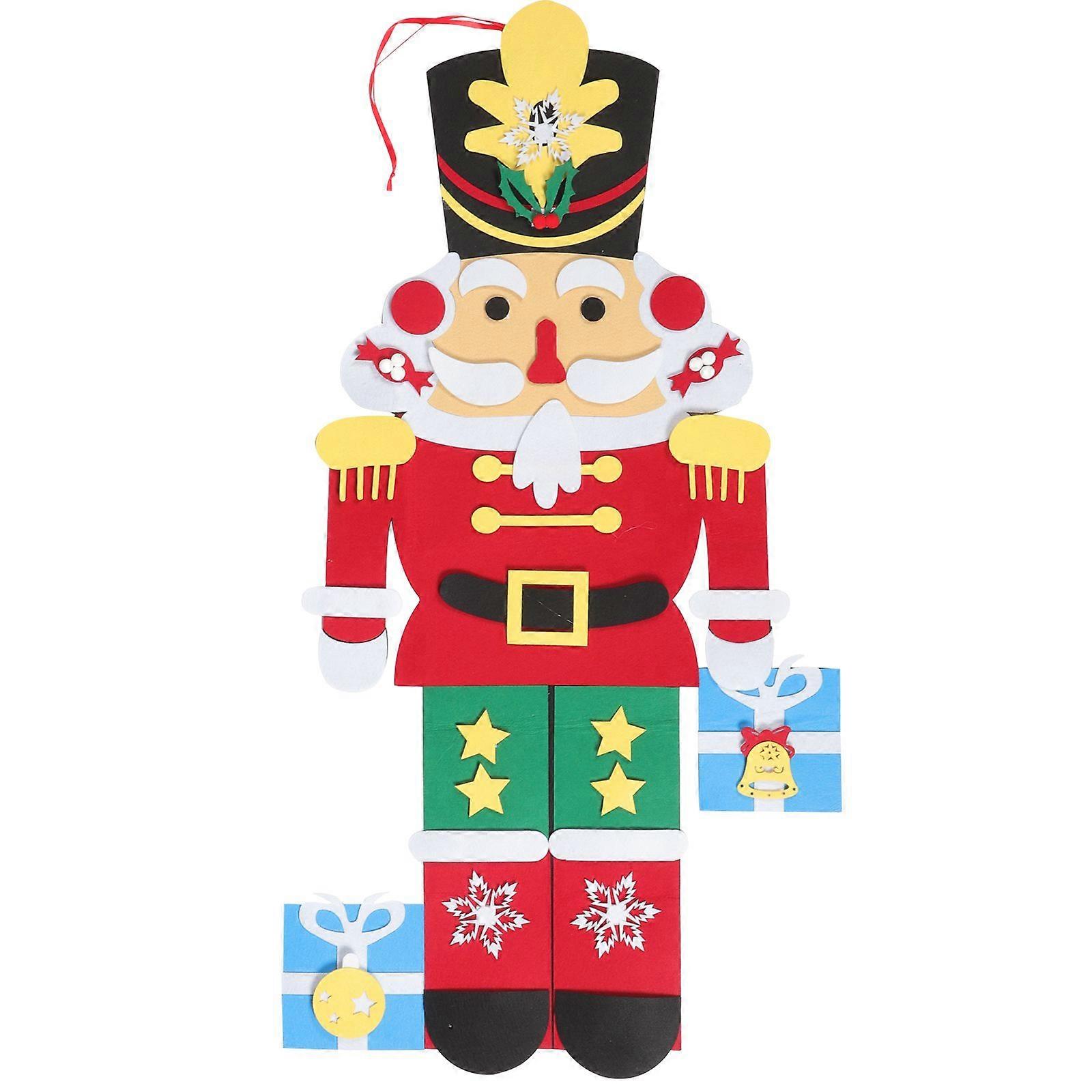 1 Set Xmas Nutcracker Decor Christmas Tree Decor Felt Nutcracker Decor Christmas Nutcracker Decor