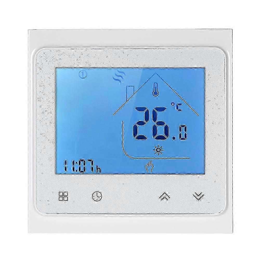 16A Programmable Electric Floor Heating Thermostat Temperature Controller Touchscreen LCD with